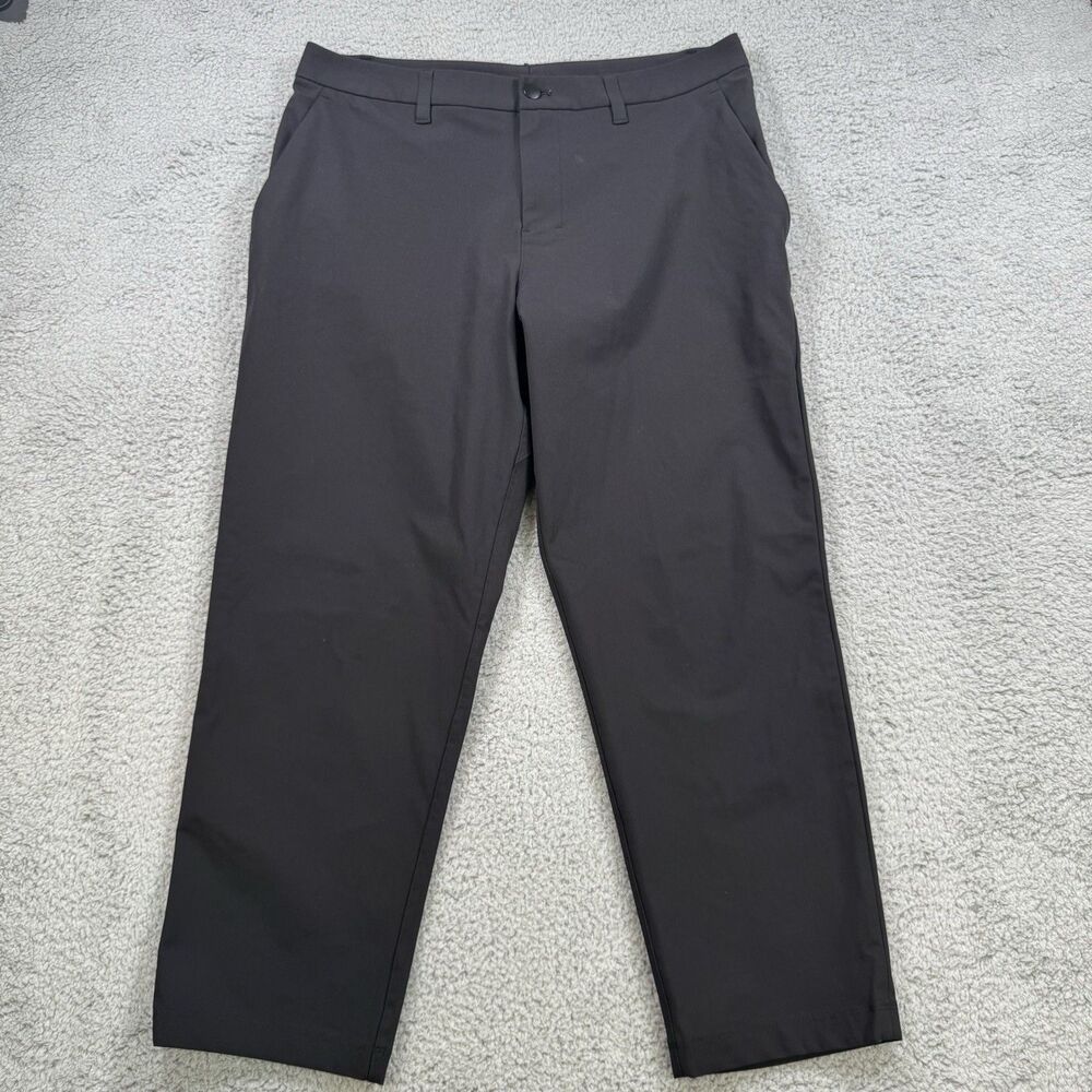 Lululemon Pants Men's 35x27 Black Classic Fit ABC Performance Golf‎ Casual